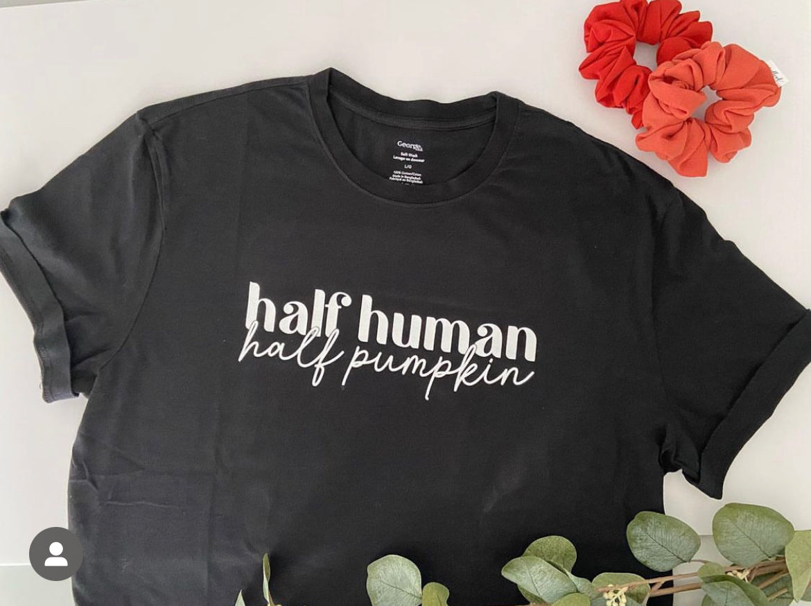 Half human Half Pumpkin Shirt